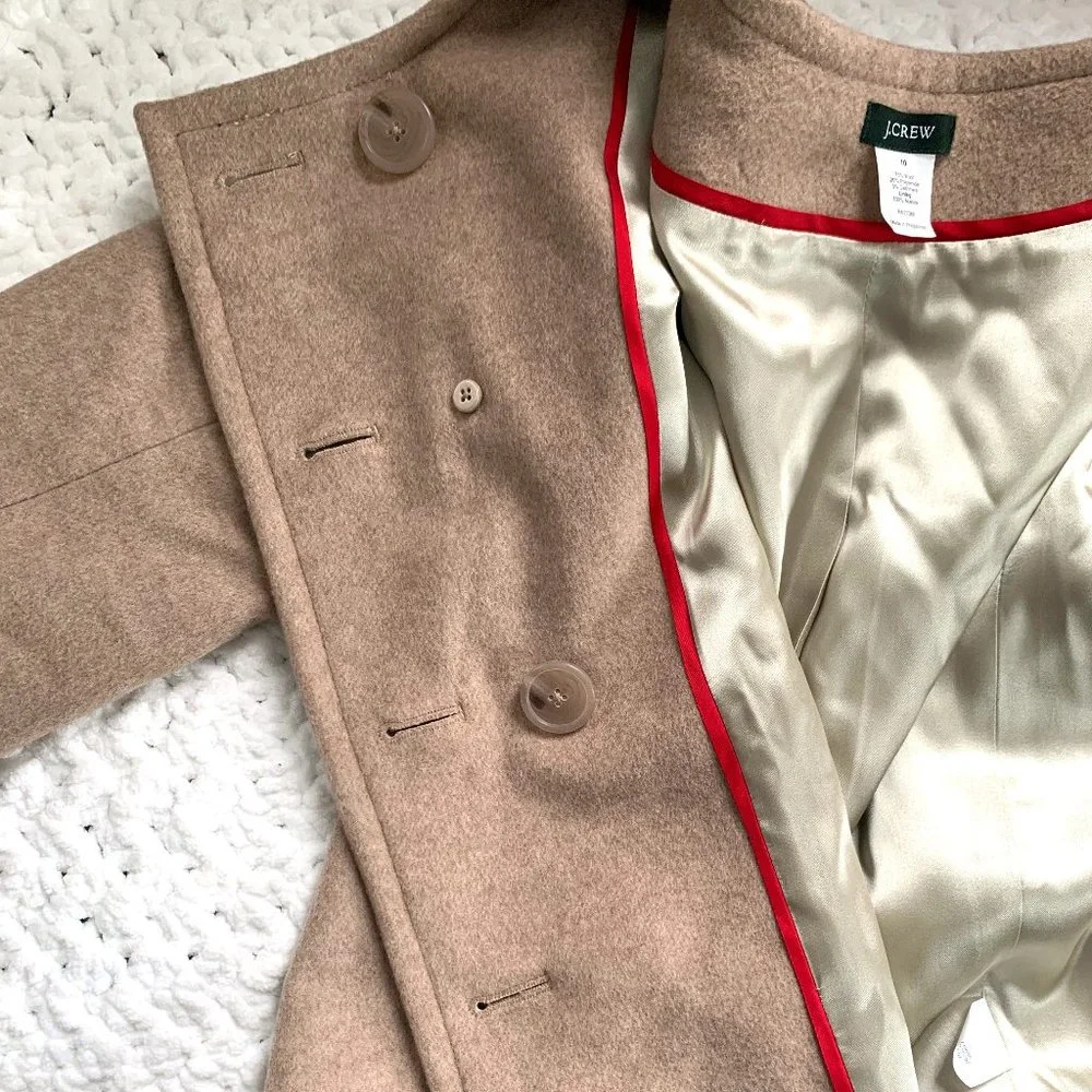 J. Crew Pippa Wool Blazer Peacoat (Beige) 10